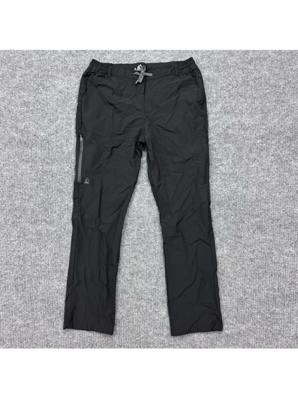 Apricoat Black Adventure Pants Zipper Pockets Hiking Outdoor Womens size 12